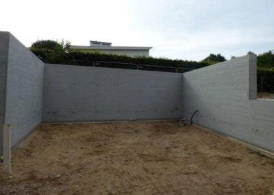 Betonwerk in tuin