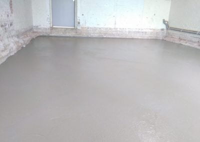 Geplaatste cementvloer